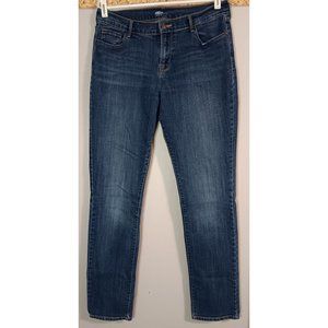 Old Navy 8L Blue Medium Wash Sweatheart Lakeshore Denim Straight Stretch Jeans